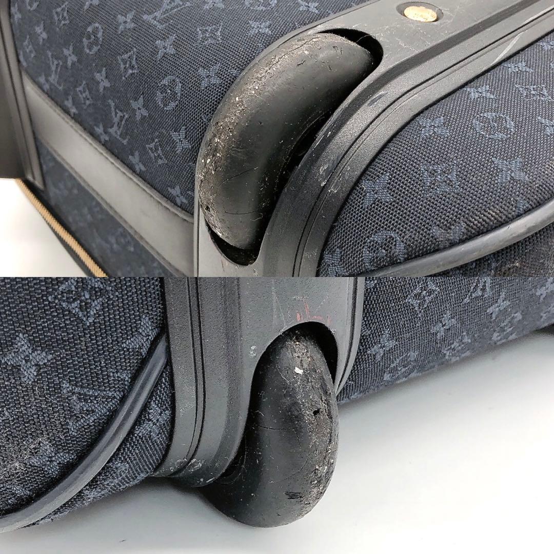 【LOUIS VUITTON】キャリーケース　モノグラムミニ　アネット　ネイビー