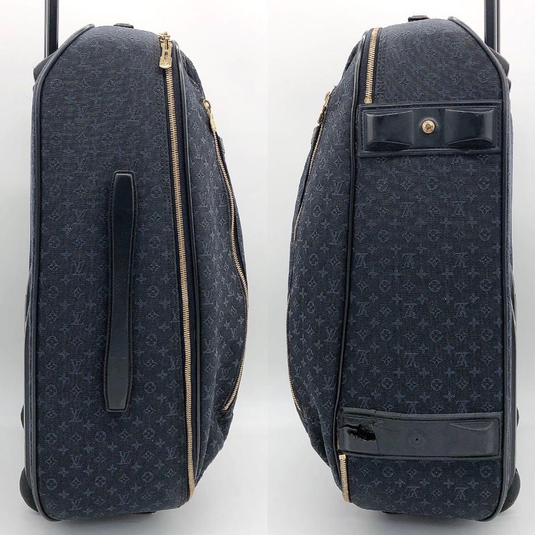 【LOUIS VUITTON】キャリーケース　モノグラムミニ　アネット　ネイビー