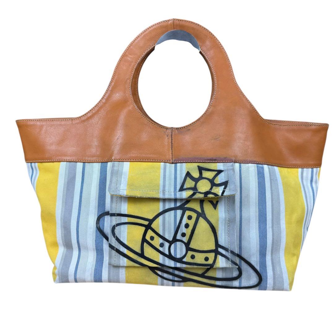 ヴィヴィアンウエストウッド ハンドバッグ ビッグオーブ Dickson イエロー