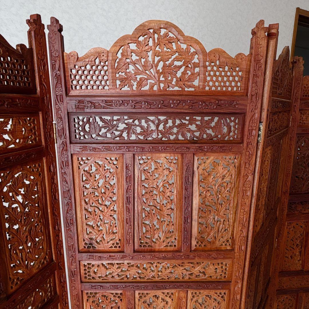 Rooster様リクエスト品】シーシャムウッド パーテーション4連 アンティーク