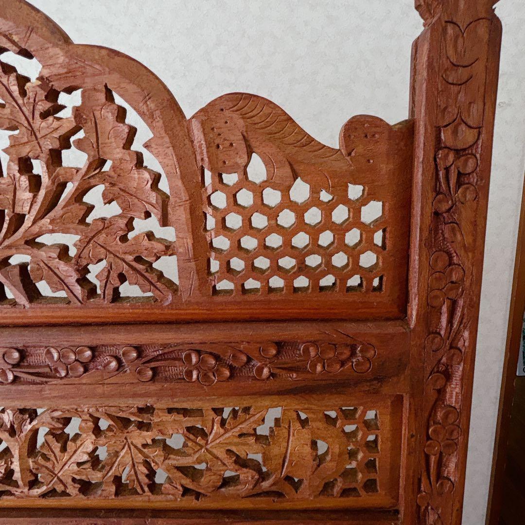 Rooster様リクエスト品】シーシャムウッド パーテーション4連 アンティーク