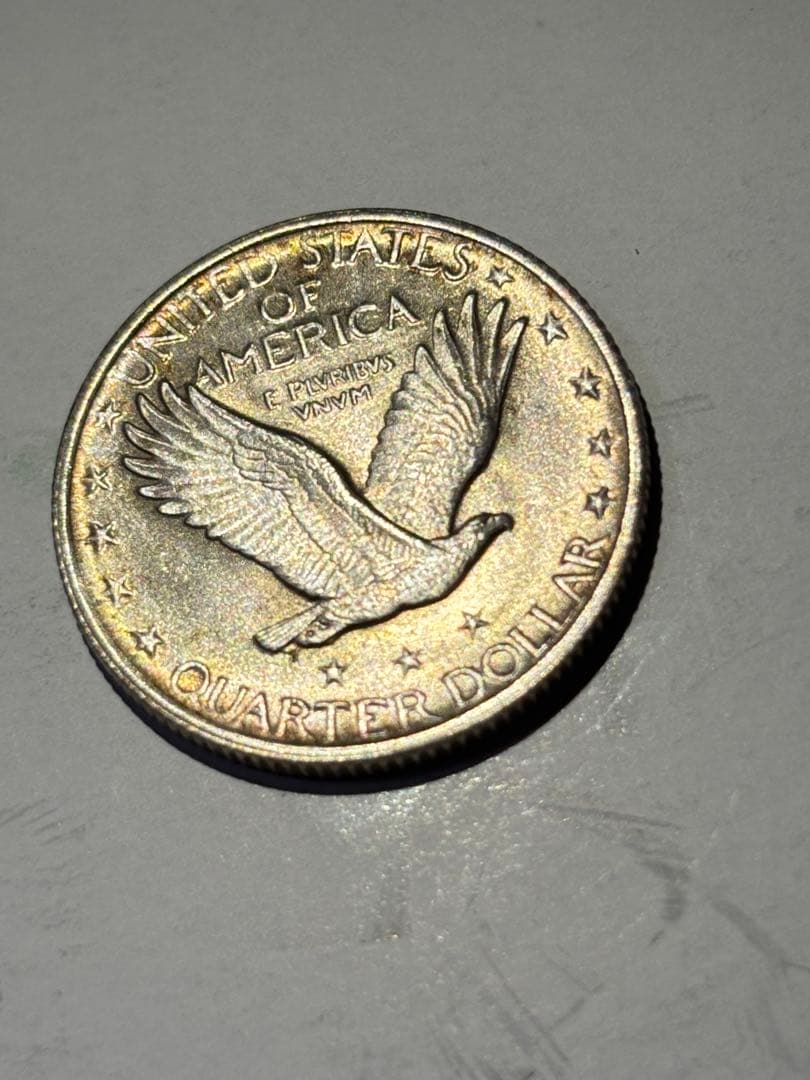 アメリカ　25セント銀貨　1920年　古銭　外国　クォーターダラー