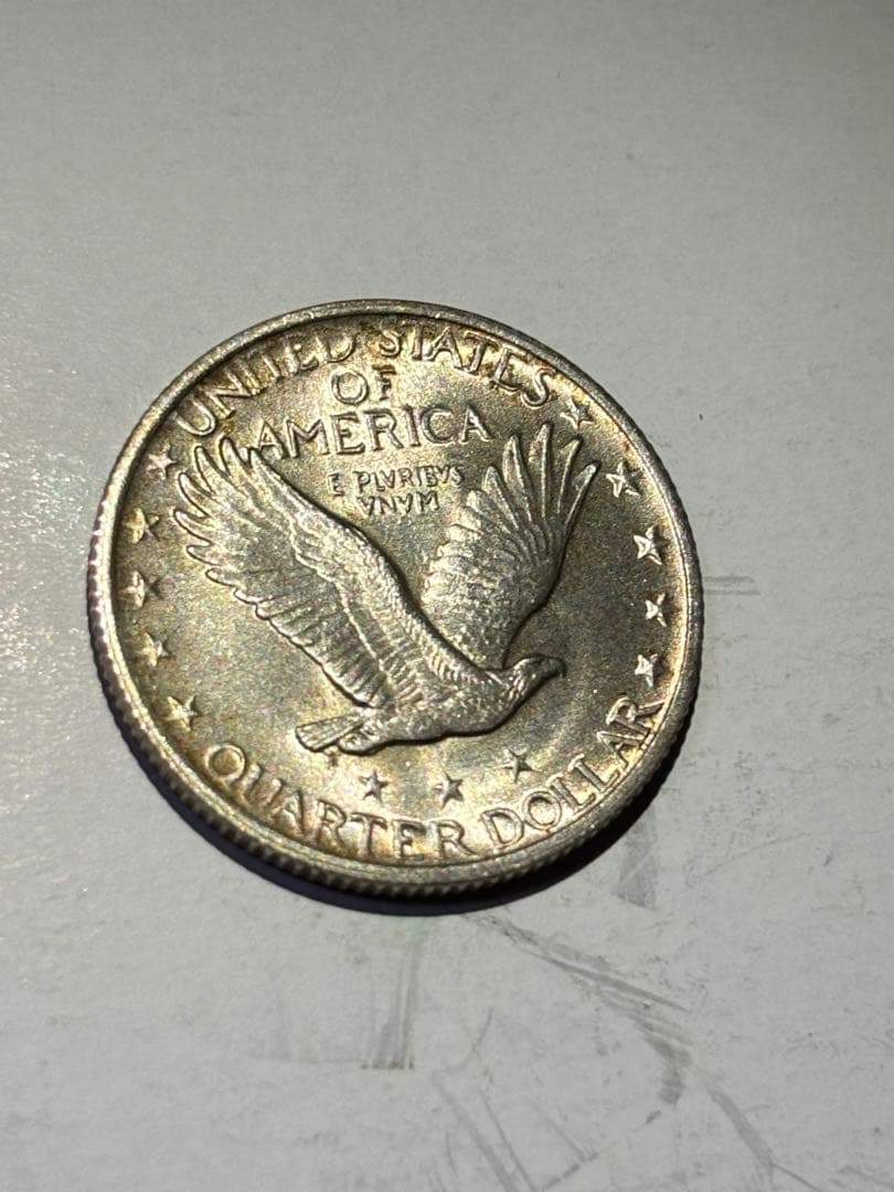 アメリカ　25セント銀貨　1920年　古銭　外国　クォーターダラー