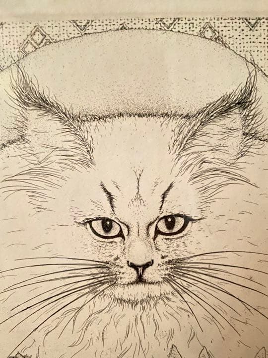 多賀 新（たが しん　銅板　猫，八