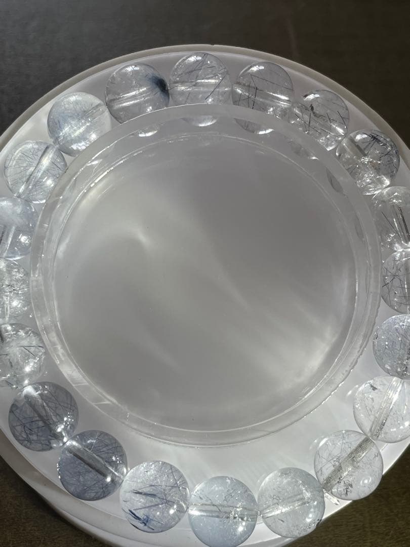 超希少！！ブルーサゲニティックルチルクォーツ9.8㎜新品未使用）高品質ブルー針