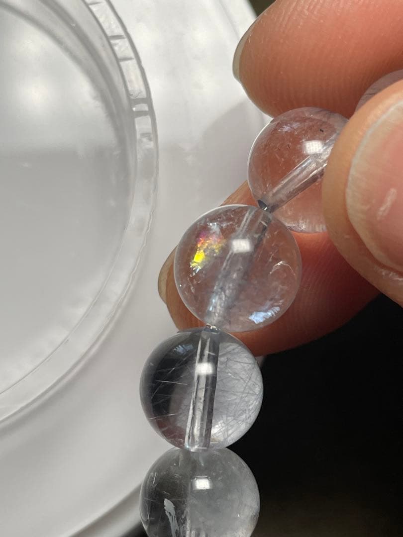 超希少！！ブルーサゲニティックルチルクォーツ9.8㎜新品未使用）高品質ブルー針