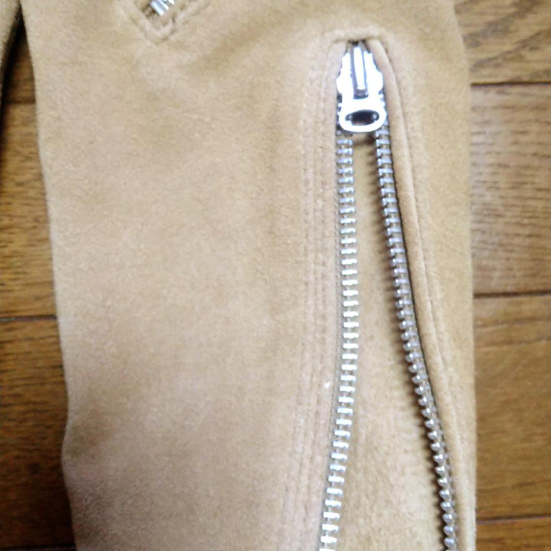 【限定値下げ】NANO UNIVERSE ベージュ シングルライダースジャケット