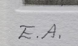 フジ子・ヘミング 【道ばたの椅子】 エッチング