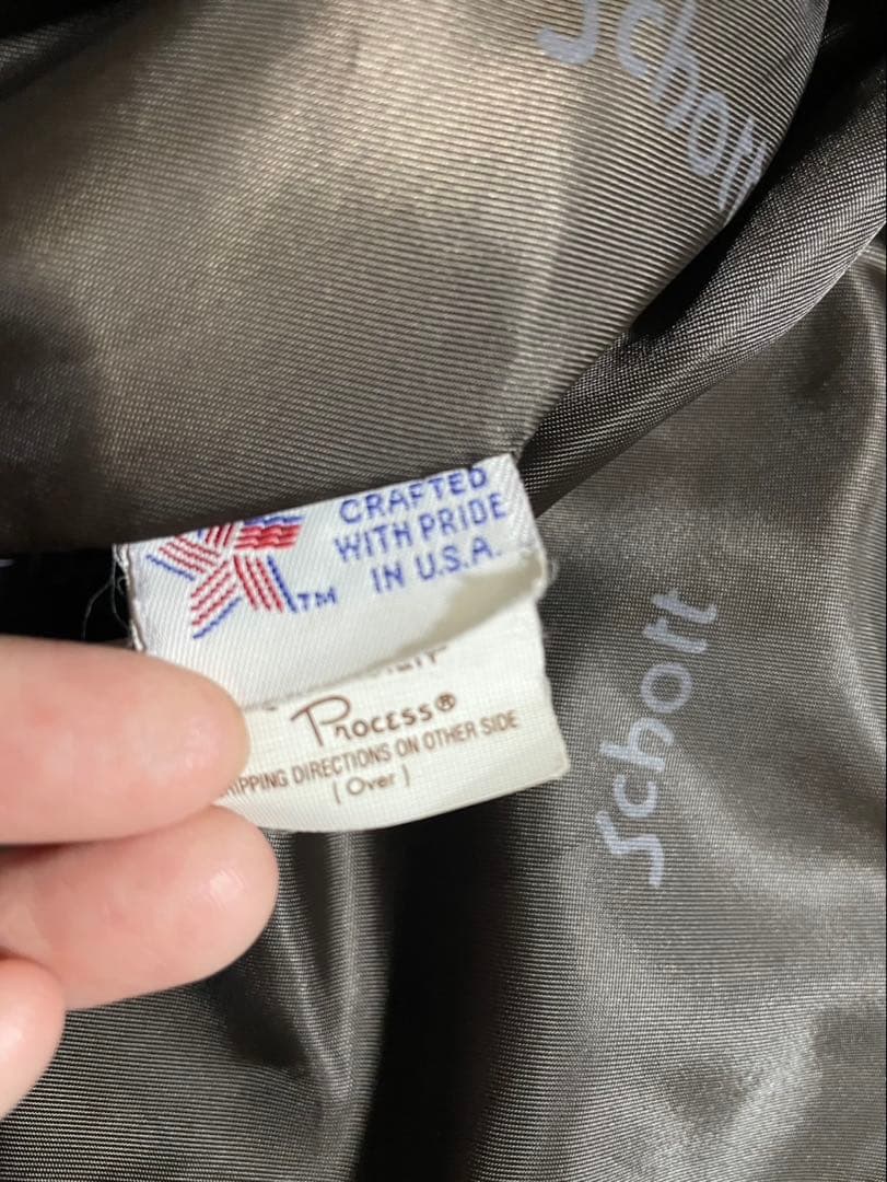 サウザー✨Schott USA製 茶タグ シングルライダース ジャケット