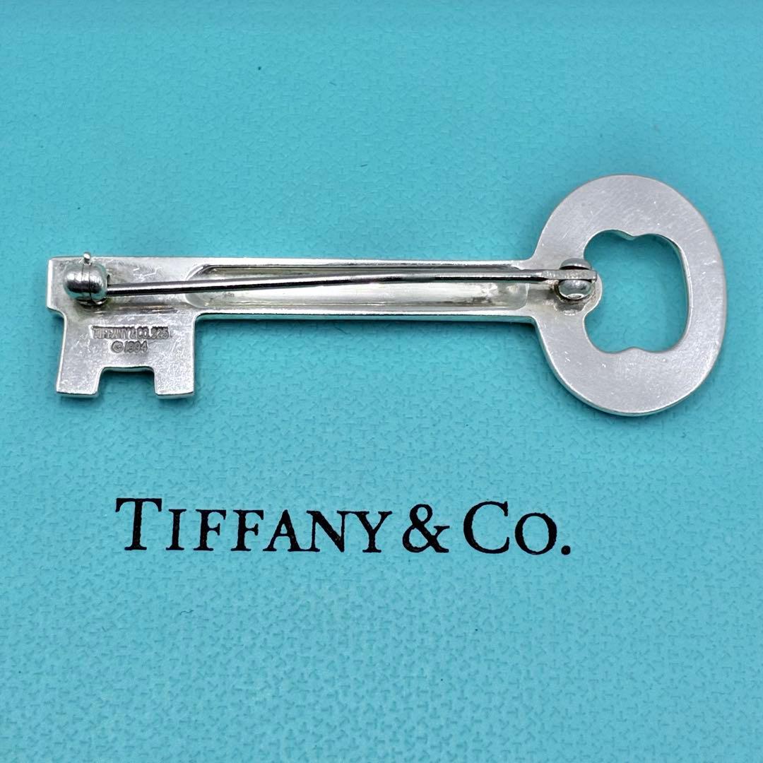 ティファニー キー モチーフ ブローチ シルバー 鍵　ヴィンテージ　希少　美品