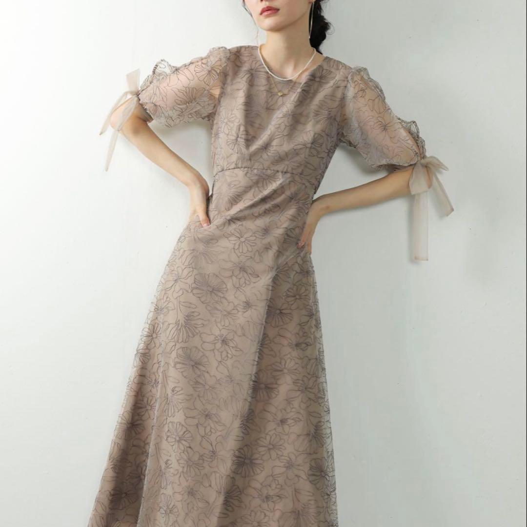 kana オケージョン結婚式パーティード レス Aラインワンピースレース