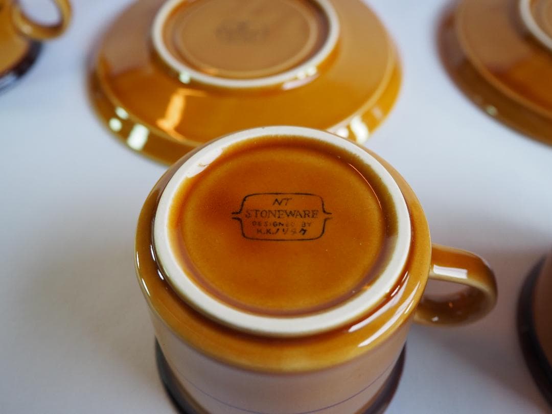 ノリタケ『コーヒーカップ５客揃い』完品　＊おまけ～ノリタケマグカップ2客