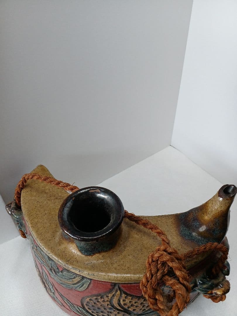 琉球壺屋焼　小橋川清正　抱瓶