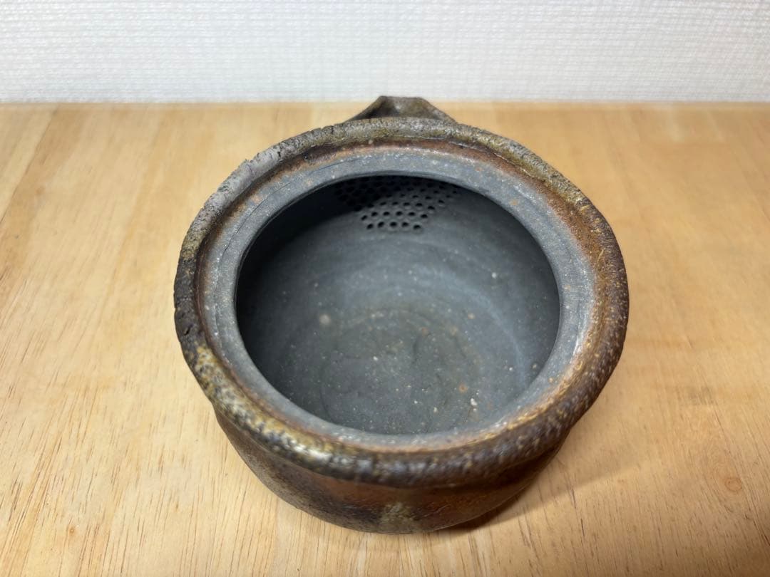 54.備前焼 宝瓶 登り窯 鶏 にわとり ニワトリ 手びねり 急須