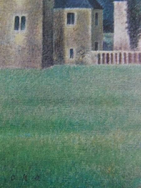 岡鹿之助、【館】、希少な大判額装用画集より、美品、日本人画家