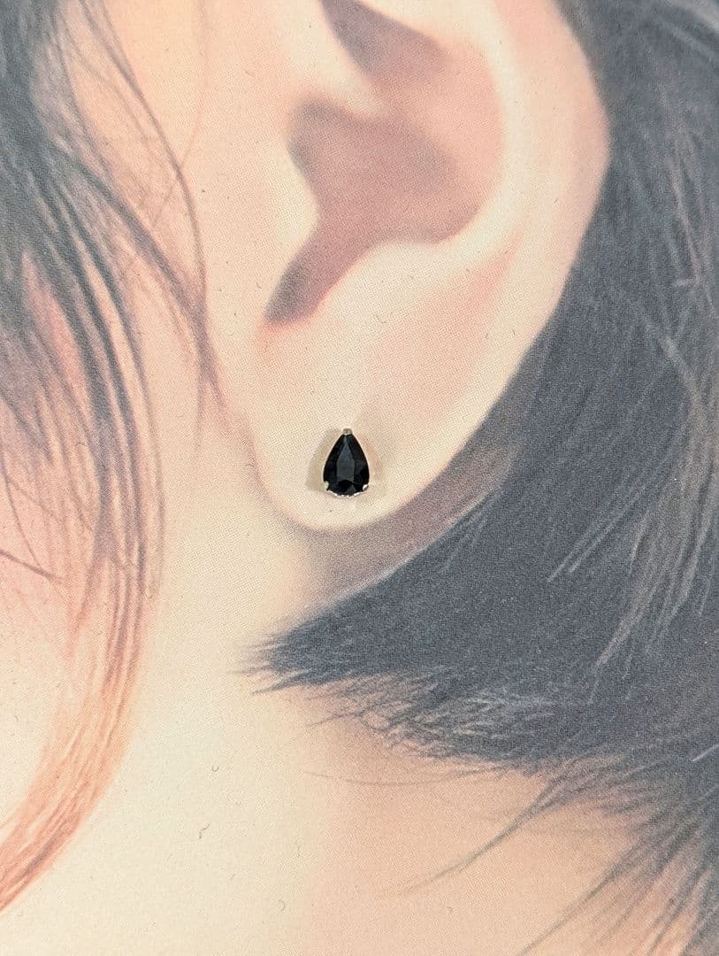 PT900 天然 サファイア ピアス 0.90ct