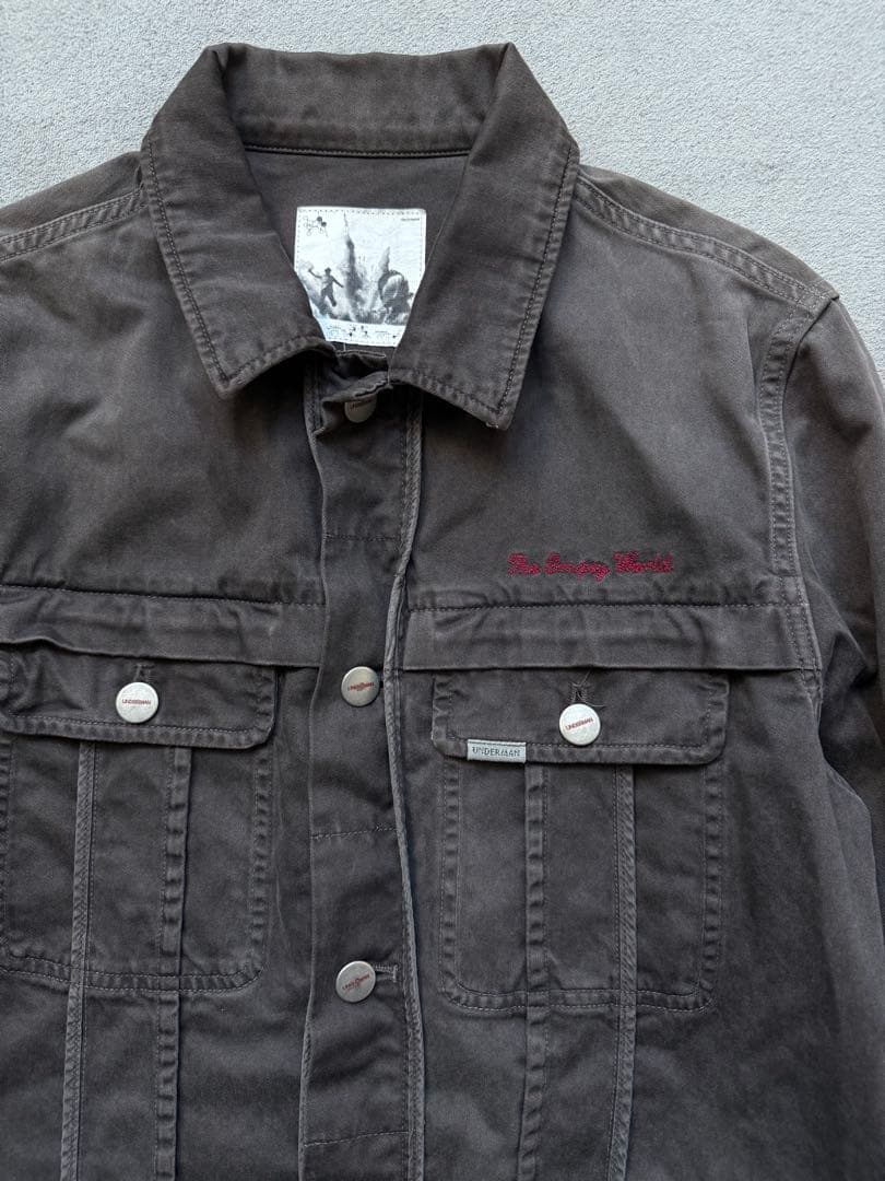 UNDERCOVERアンダーカバー 刺繍 フェード加工ジャケット Gジャン型