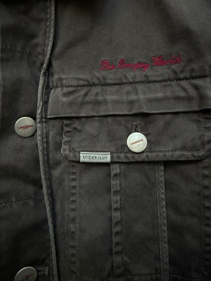 UNDERCOVERアンダーカバー 刺繍 フェード加工ジャケット Gジャン型