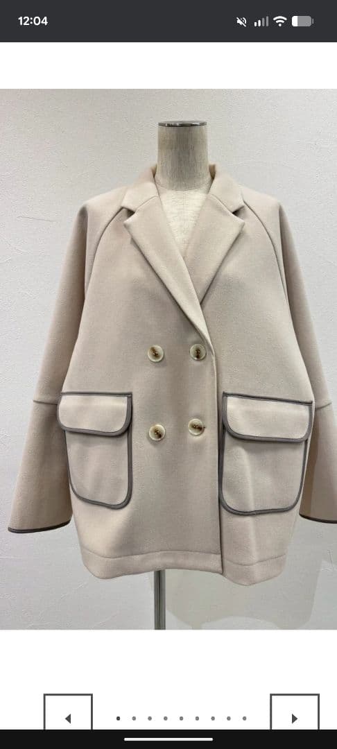 新品未使用　CYAN - tokyo ダブルフェイスグログランハーフジャケット