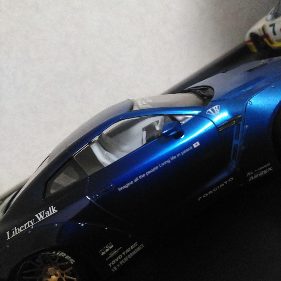 アオシマ1/24リバティウォークLBGT-R35プラモデル完成品