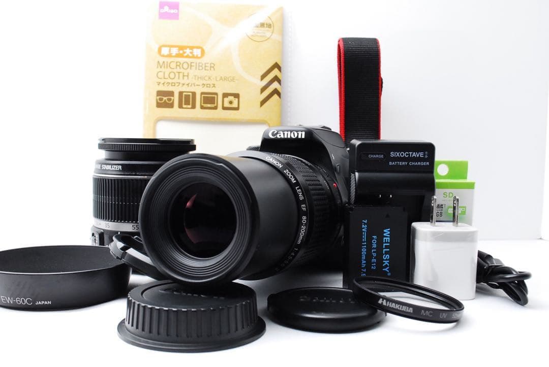 【世界最小一眼レフ】Canon Kiss X7 ダブルレンズセット ショット数少