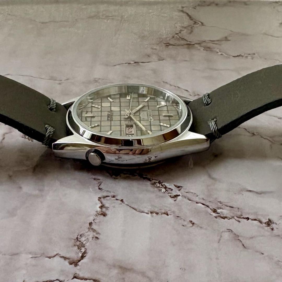 セイコー5★オーバホール済★デイデイト★自動巻★ヴィンテージ70S★グレー