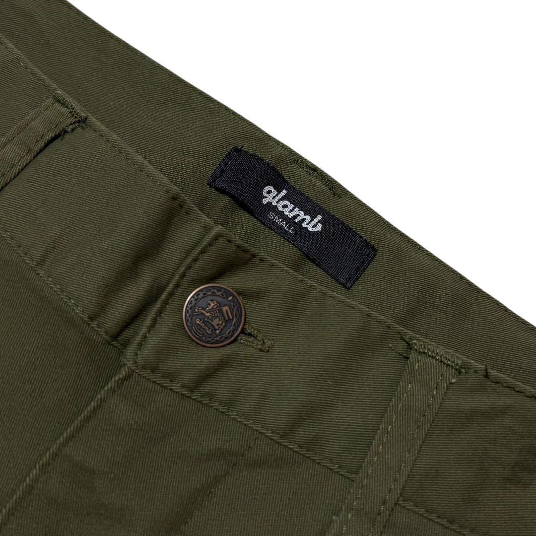 glamb 裾リブ ストレッチ ジョッパーズ サルエル パンツ カーキ S