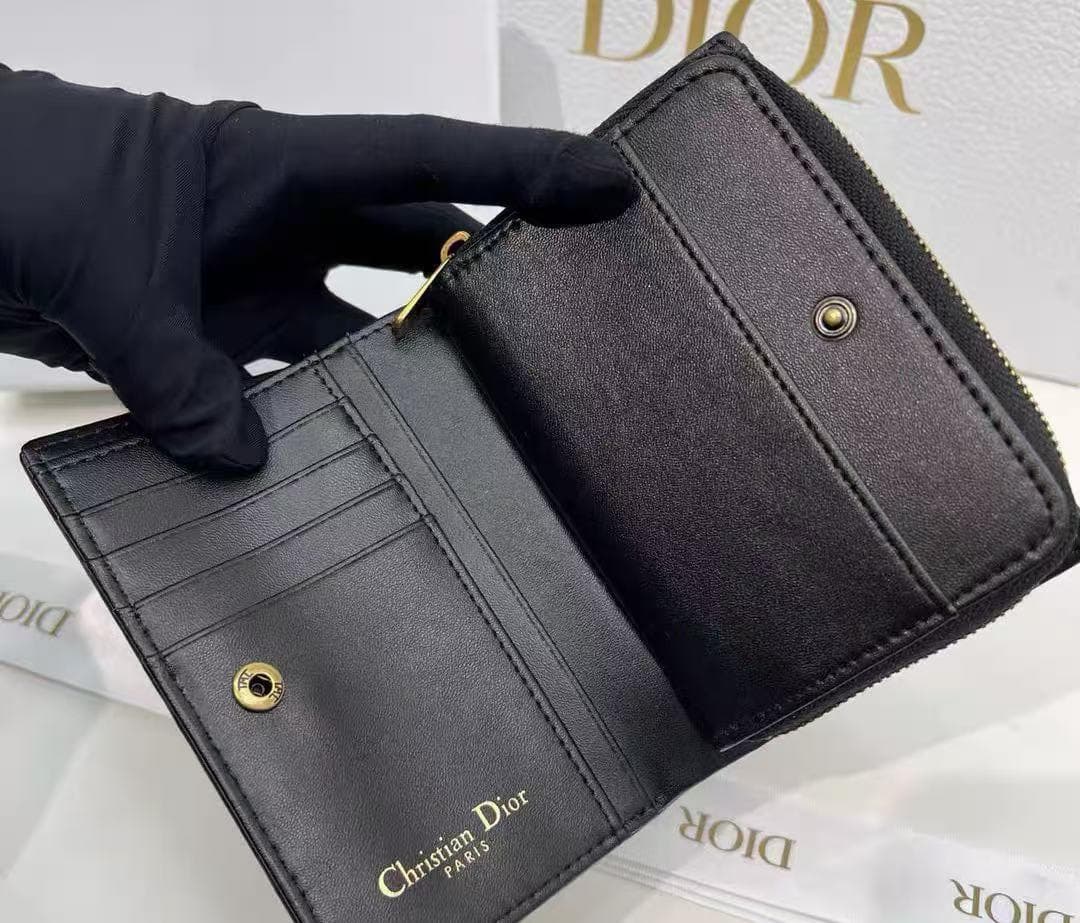 二つ折り財布 ネイビー　トロッター　キャンバスレザー 即購入OK