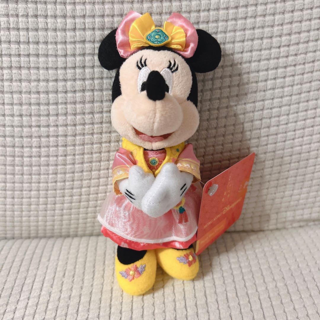 【新品】香港ディズニー 春節 ミッキー ミニー ぬいぐるみ バッグチャーム