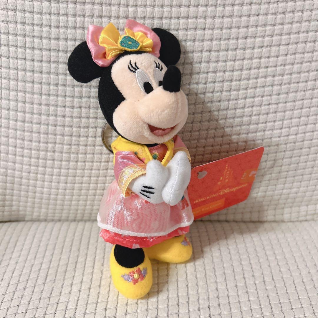 【新品】香港ディズニー 春節 ミッキー ミニー ぬいぐるみ バッグチャーム
