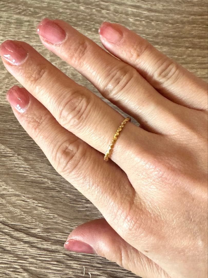 AHKAH アンハートエタニティリング　K18ゴールド 11号