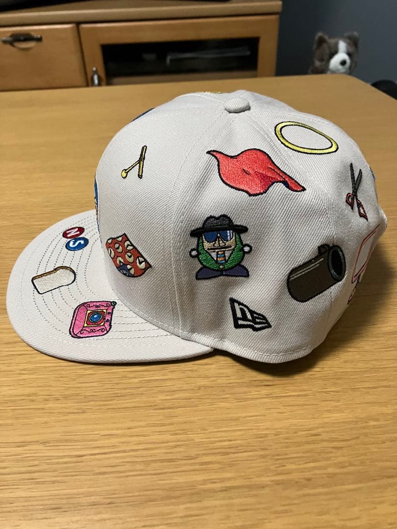 ドラえもん×ニューエラ　9FIFTY 刺繍キャップ ベージュ