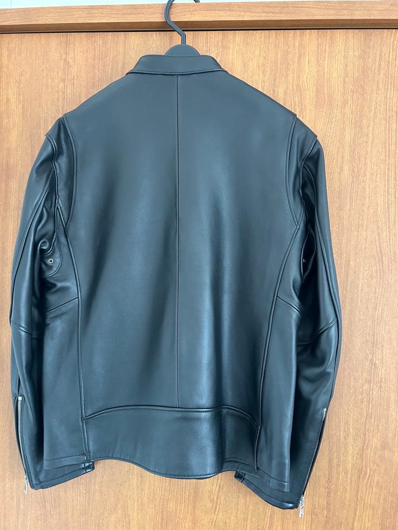 beauty&youth シープレザーシングルライダーズジャケット