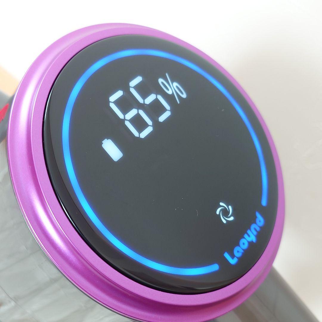 コードレス掃除機 75000Pa 超強力吸引 自立式 軽量 LED液晶サイクロン