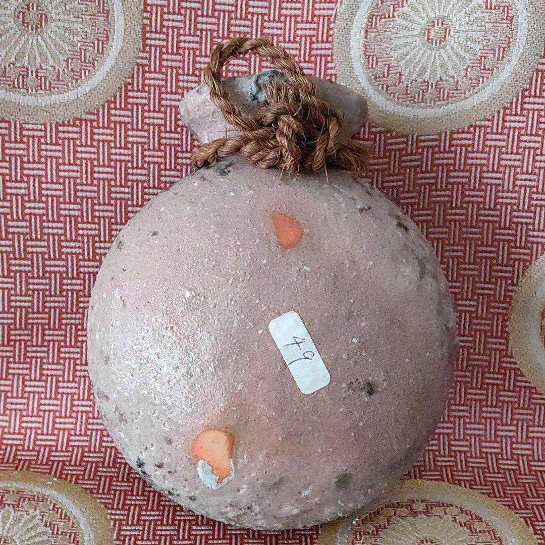 ベン・コーエン　焼締窯変 掛花入れ　越前 C