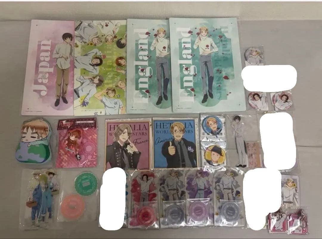 ヘタリアWorld★starsまとめ売りアクスタ，缶バッジ，トレカバラ売り可能◎