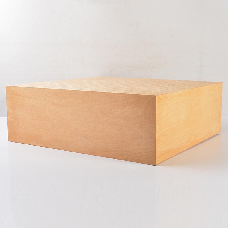 囲碁　生駒碁盤　足付　碁笥　硬質ガラス製碁石　一式　未使用品　C　R7287B