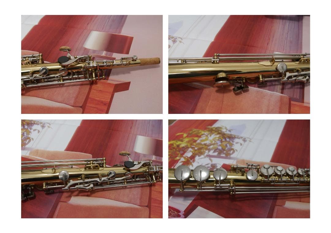 KAWAI B&S　ソプラノサックス（整備済み）マウスピース他一式付属