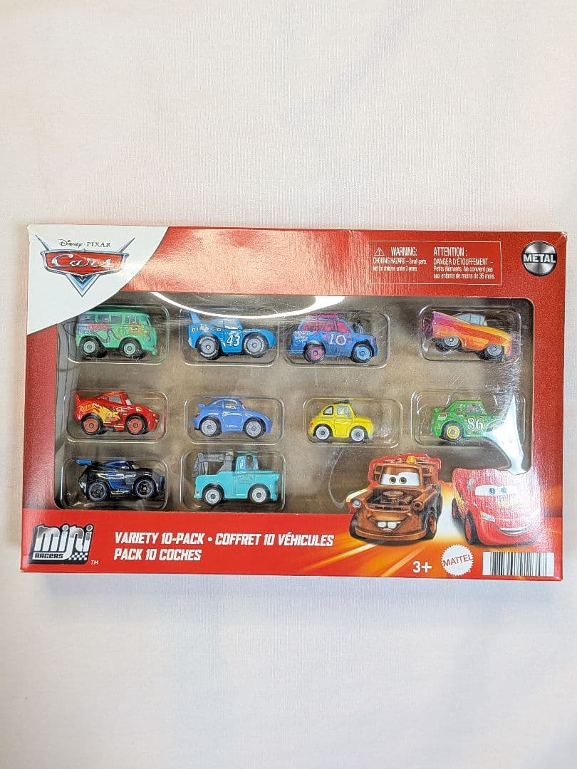 ディズニー ピクサー カーズ ダイキャストメタル ミニレーサー 10個
