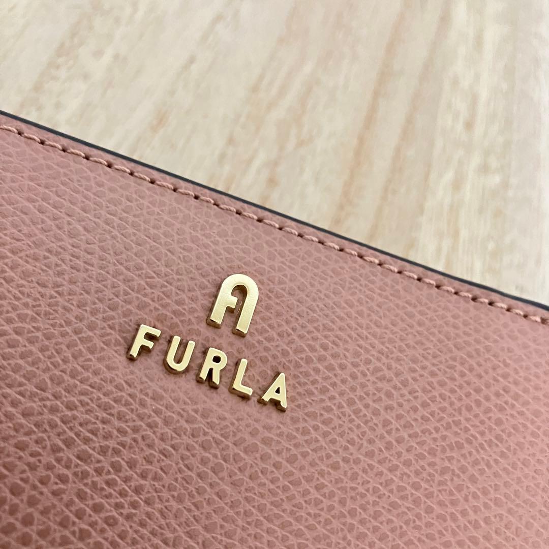 訳あり✨極美品✨FURLA✨フルラ✨二つ折り財布✨ピンク✨L字ファスナー