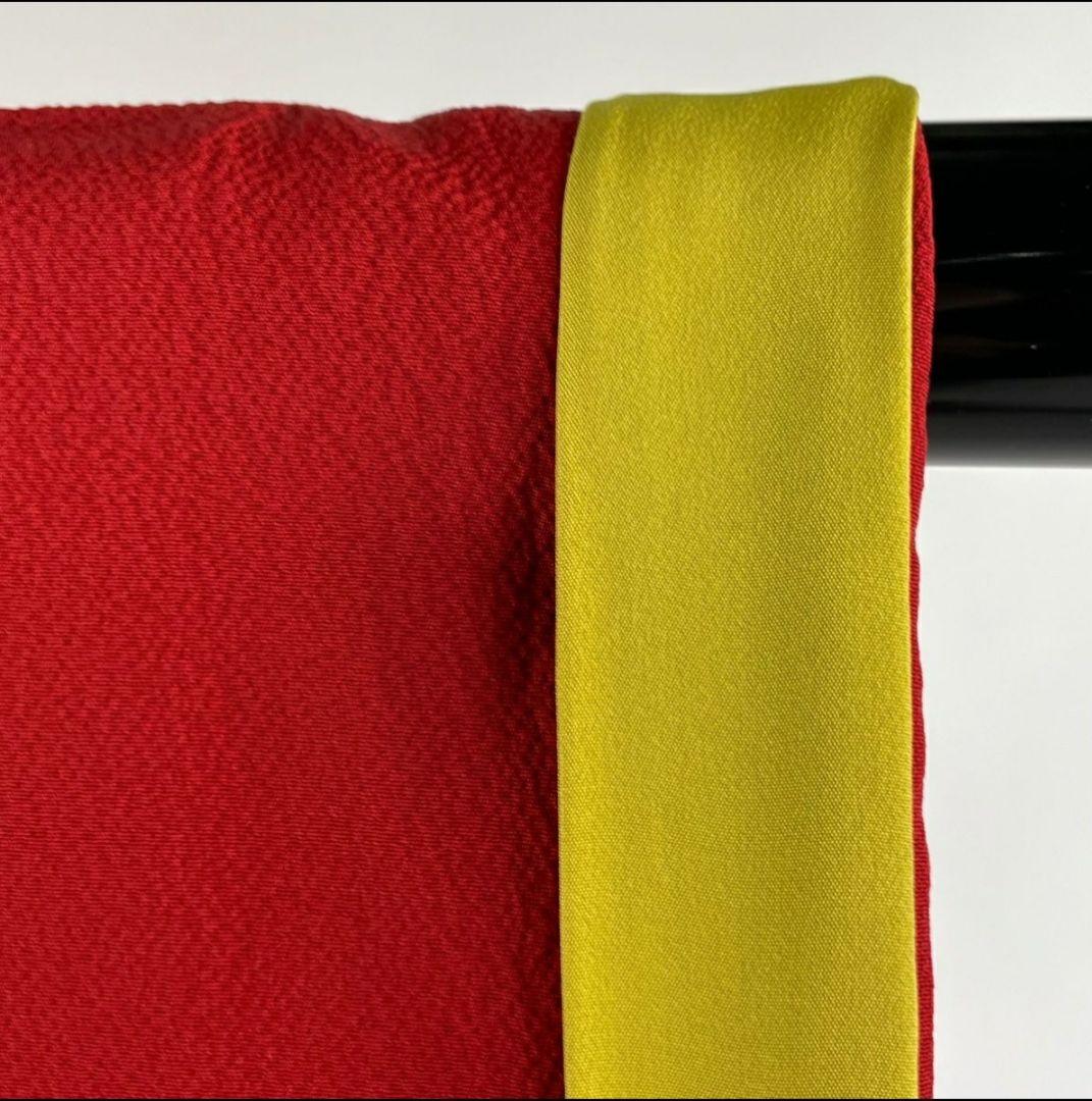 【美品】【振袖フルセット】花筏 箔散らし 金糸 刺繍 赤 正絹