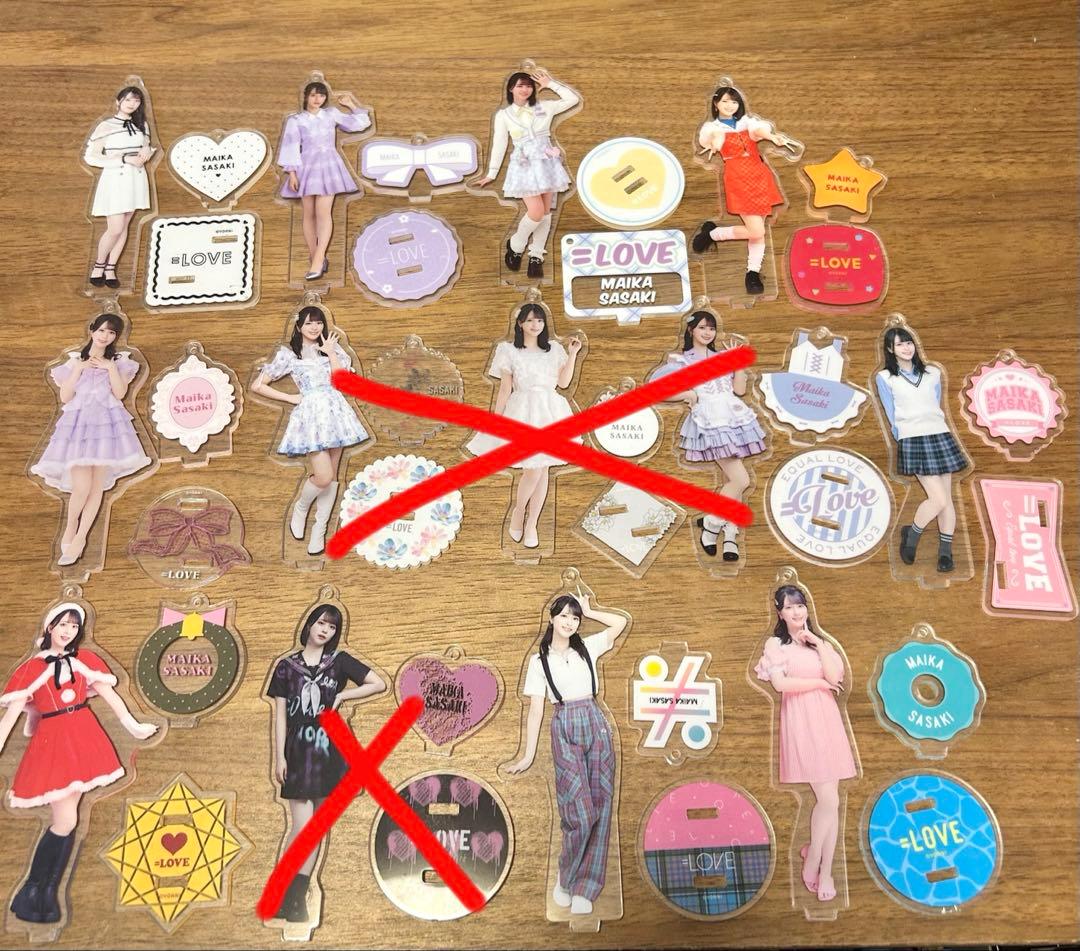 バラ売り可能：佐々木舞香 アクスタ10点