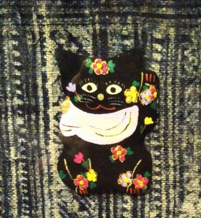 猫8匹押絵　縁起物額装