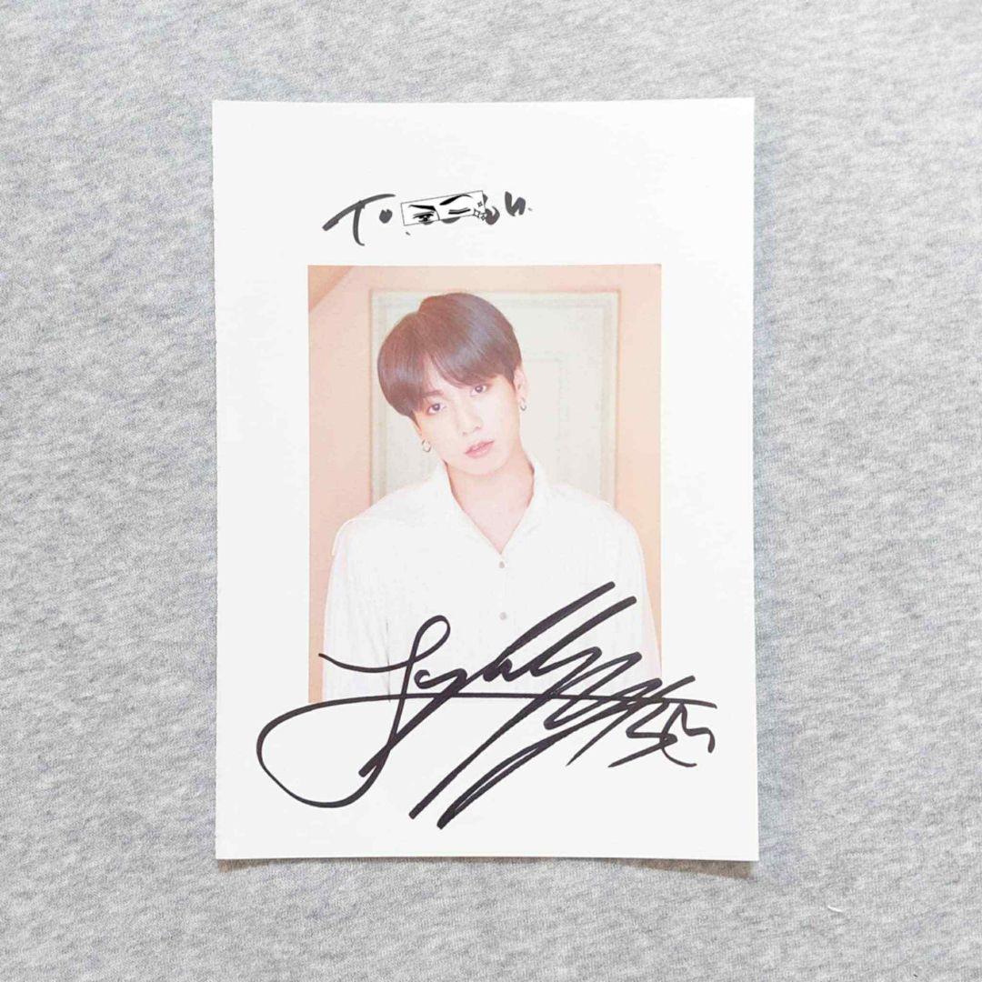 BTS persona 韓国サイン会 直筆サイン JUNGKOOK ジョングク
