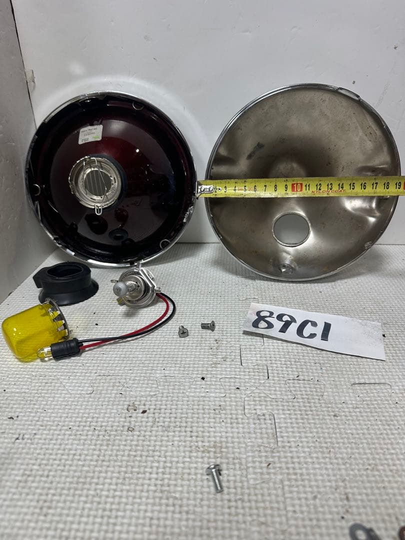 希少当時物180πシビエ凹レンズ付ヘッドライト/マーシャルCIBIE