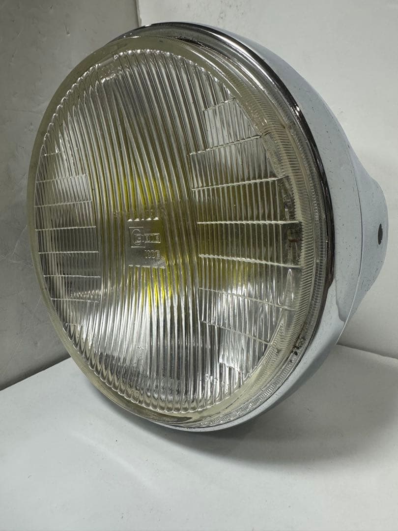 希少当時物180πシビエ凹レンズ付ヘッドライト/マーシャルCIBIE