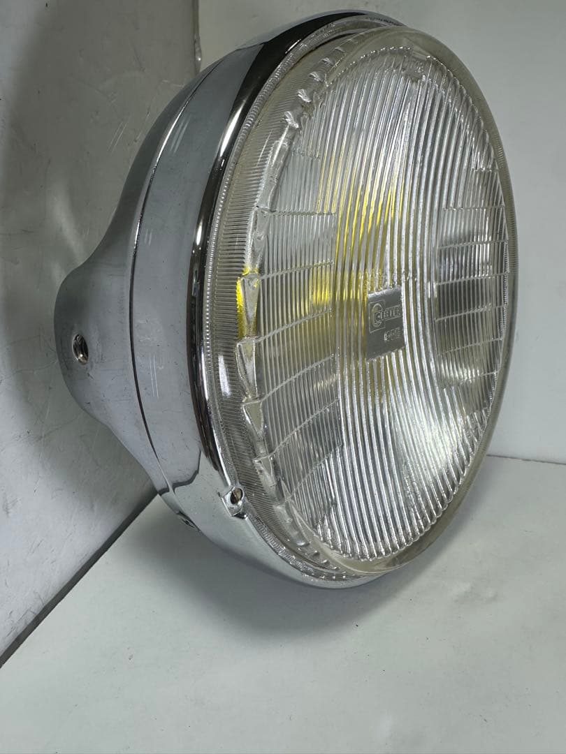 希少当時物180πシビエ凹レンズ付ヘッドライト/マーシャルCIBIE