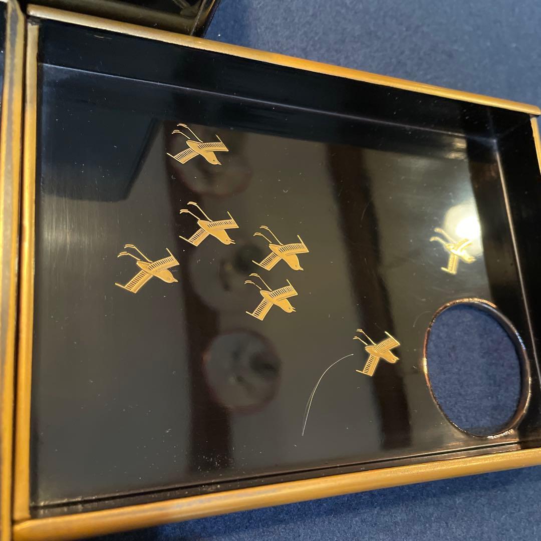 茶道具　茶箱「利休茶箱」『波千鳥の蒔絵』『茶杓は舟の櫓』『大珍品』「茶箱セット」