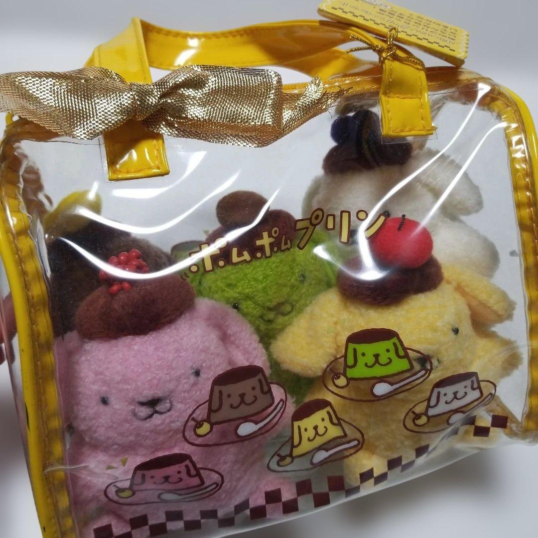 公*o様 レア　ポムポムプリンセット　５色ぬいぐるみ　バック付き　サンリオ　20