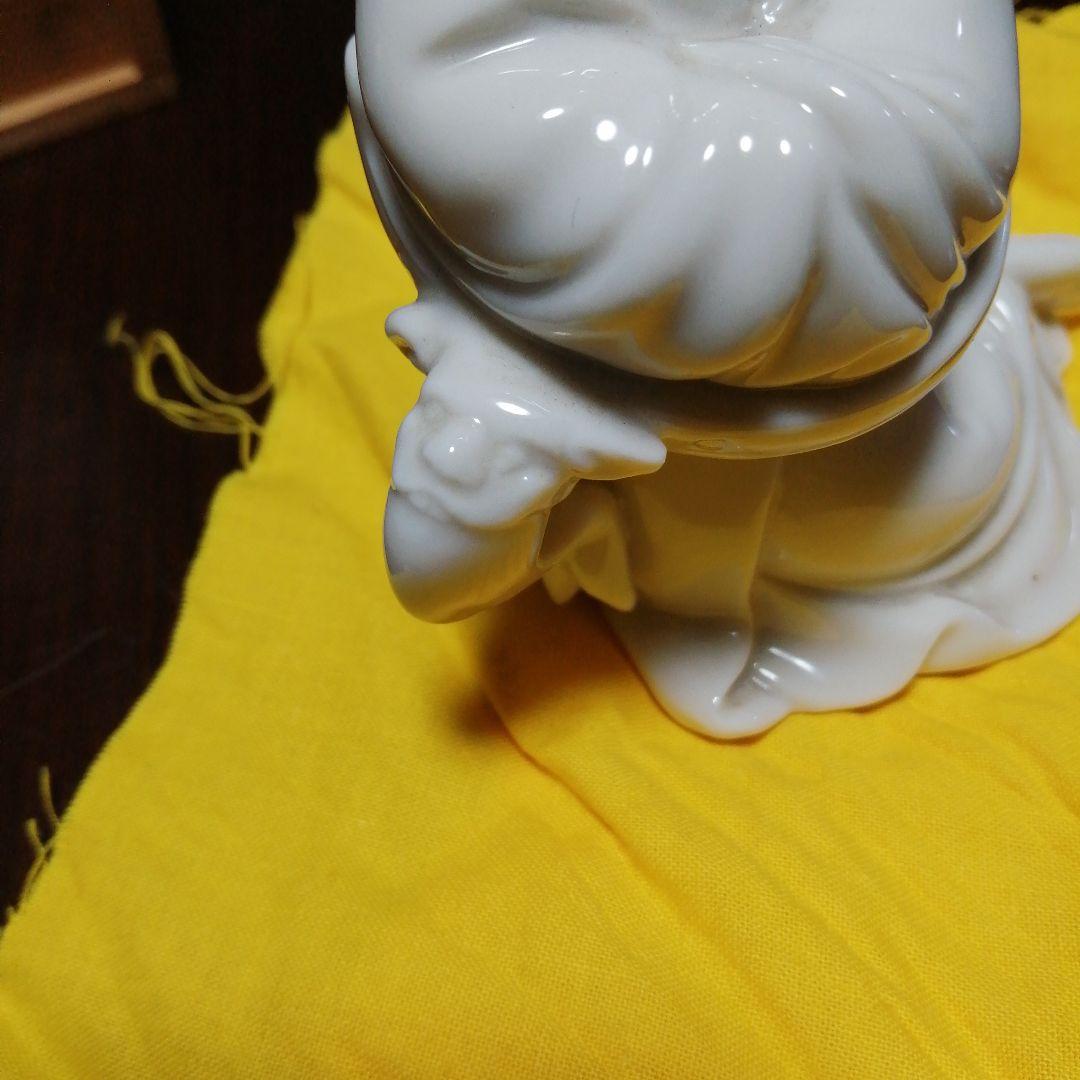 南京白磁　西王母像　13.5cm　清代後期